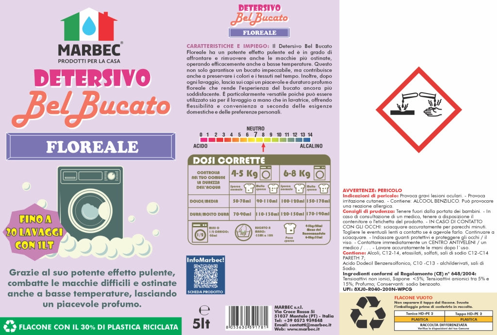 DETERSIVO BelBucato Floreale 5LT