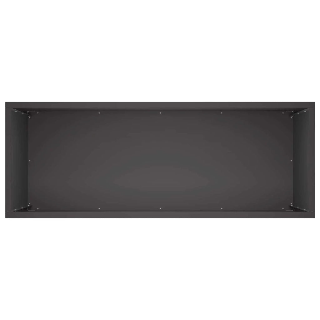 Vaso da giardino 2 pz Nero 80 x 30 x 40 cm 8005583