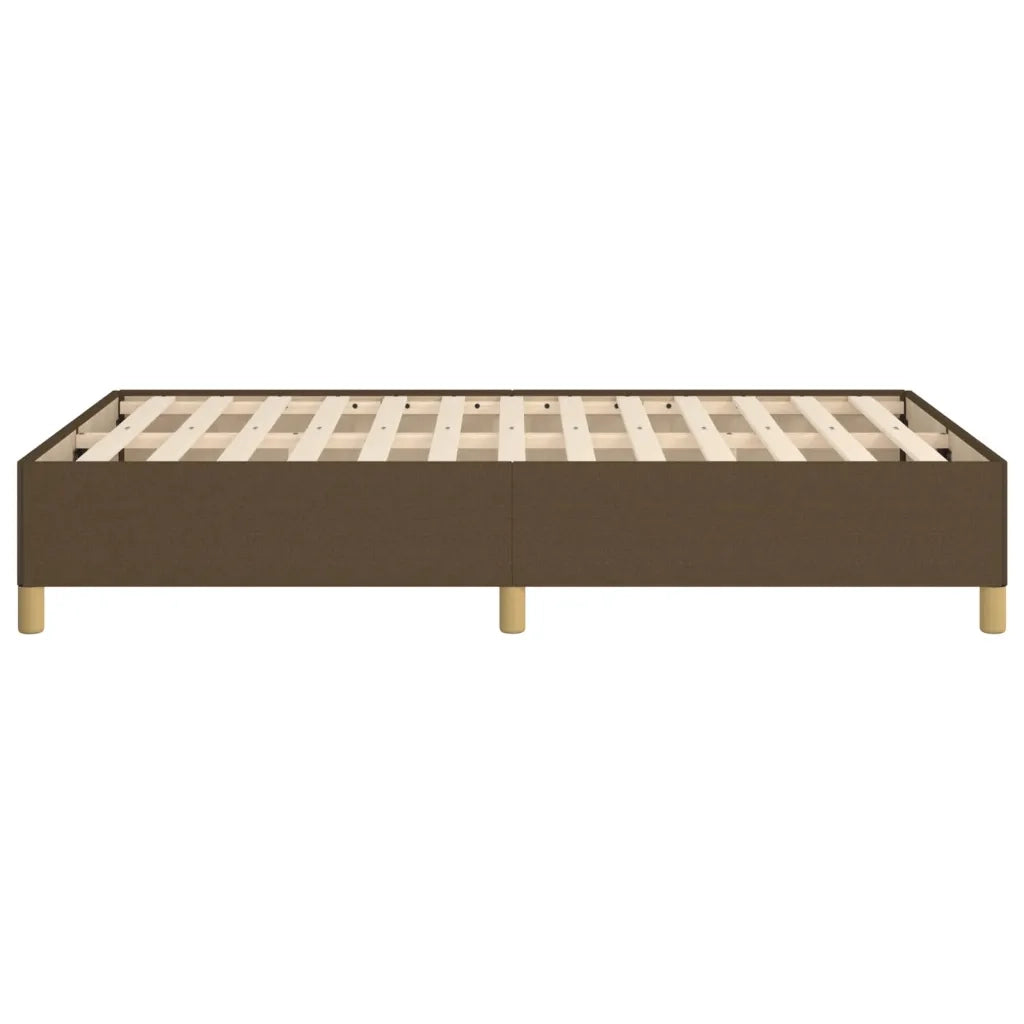 Giroletto senza Materasso-Struttura Letto Marrone Scuro 120x200 cm Tessuto