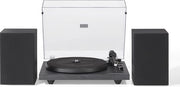 Platenspeler Bluetooth con Altoparlanti e NP5 Diamantina Aghi - Nero Matto