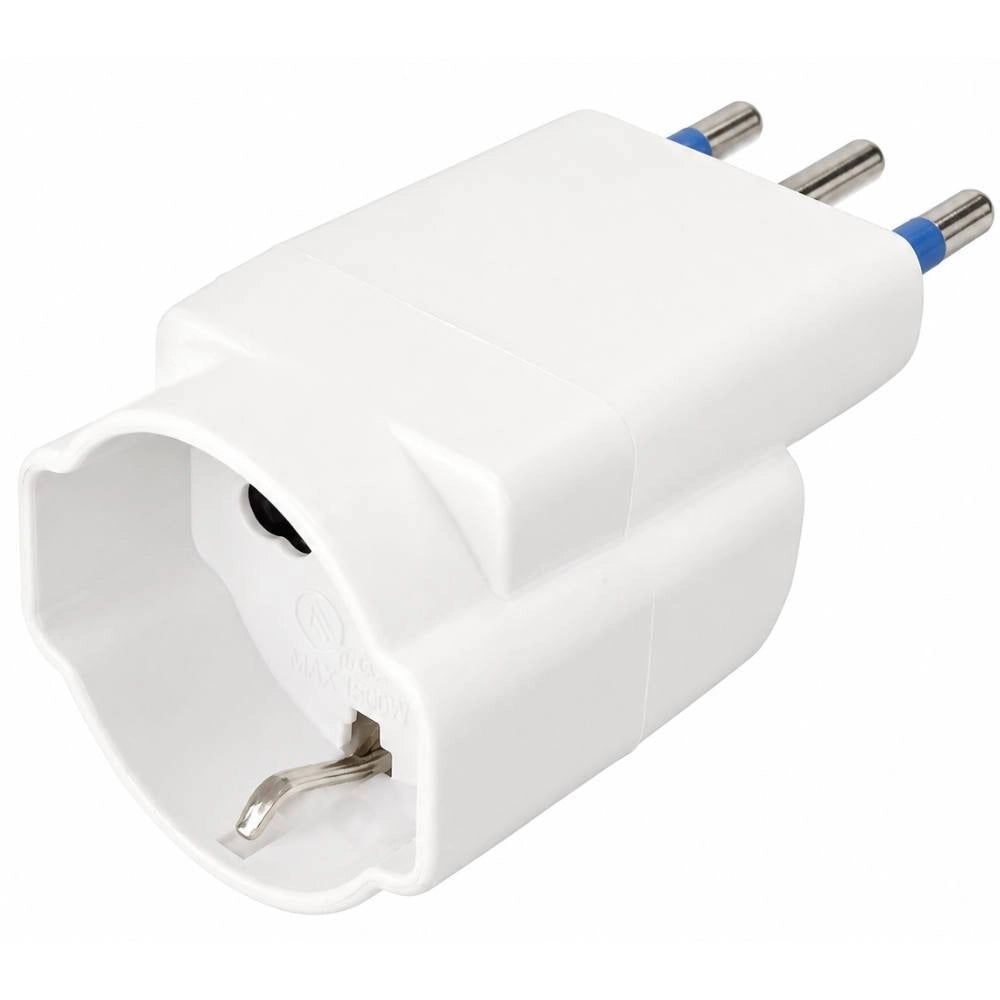Adattatore salvaspazio disassato per prese elettriche