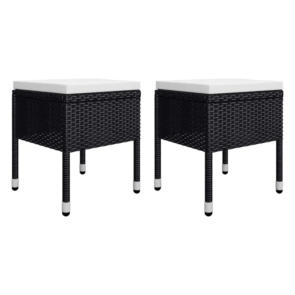 Set Mobili da Pranzo per Giardino 5 pz Nero 3068747