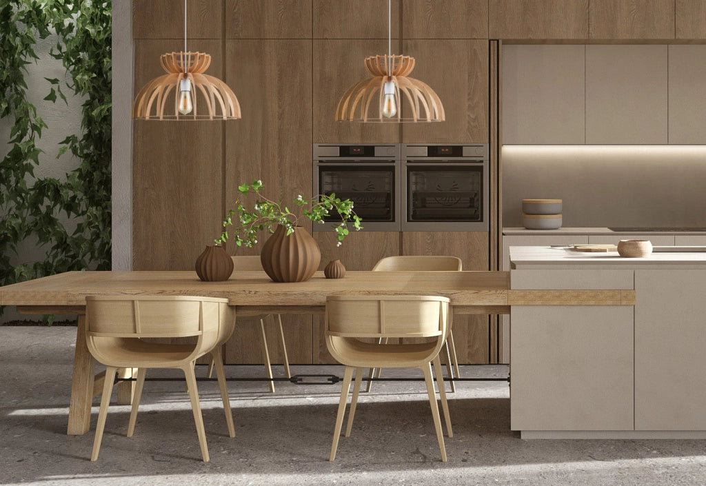 Nowodvorski KYMI A lampada a sospensione legno Ø26 E27