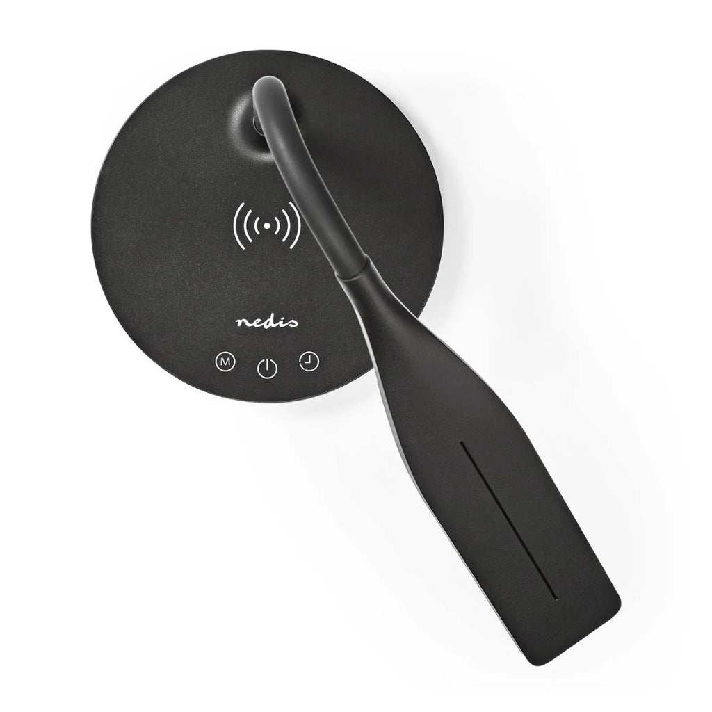 Lampada da scrivania a LED con dimmer e caricatore wireless 15 W Nero Nedis