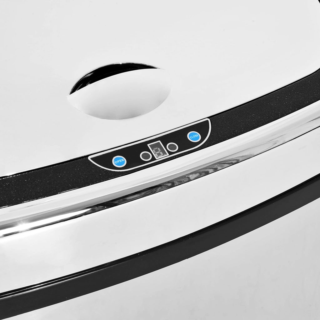 Bidone pattumiera automatico con sensore in acciaio inox, 68 L, argento
