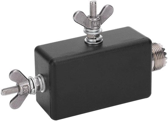 Mini Balun Unun Antenna per Radio HF - Conversione 1:9 - Dimensioni 10 x 8 x 2 cm - Nero