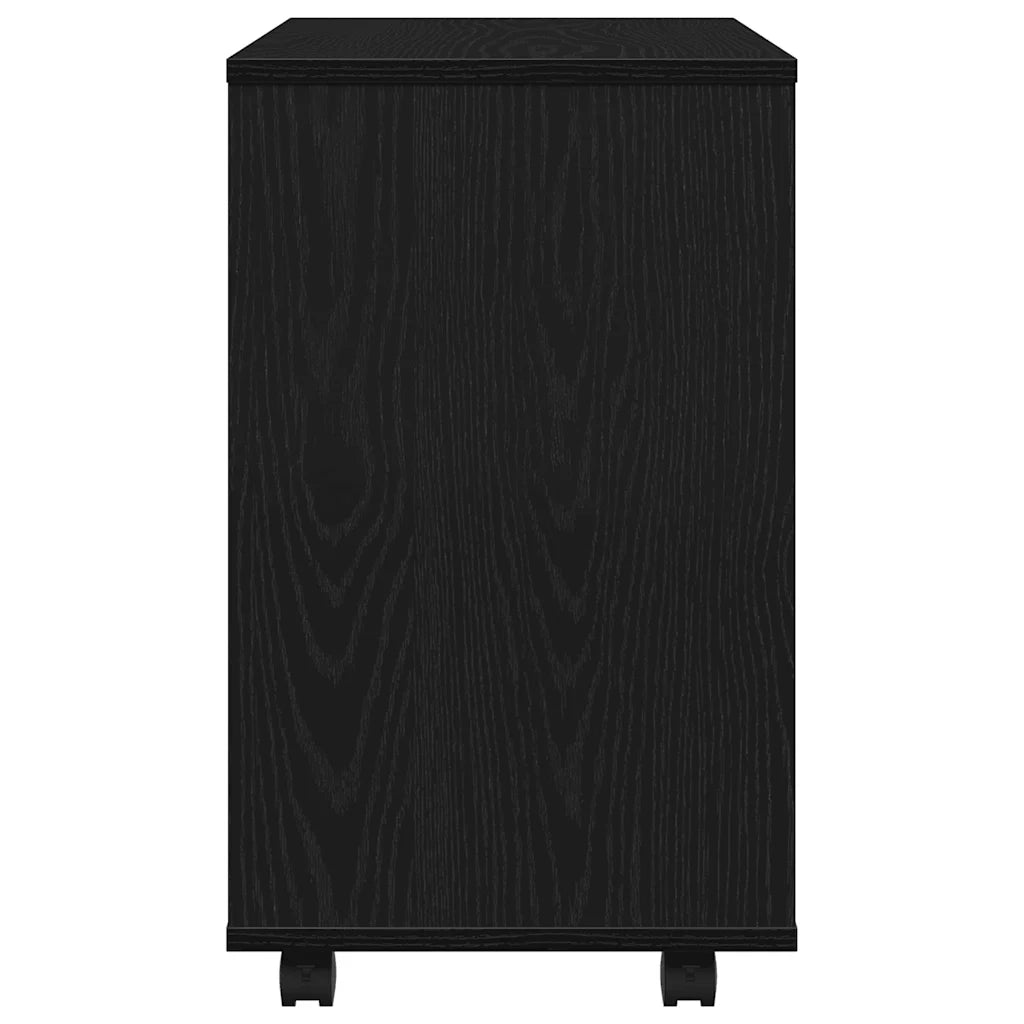 Tavolino Laterale | Tavolo laterale in rovere nero 70x35x60 cm in legno ingegnerizzato