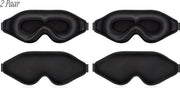 Slaapmasker 2 pezzi - 3D Oogmasker Luxe - Adatto a Uomini e Donne - 100% Oscurante - Felpa Respirante con Memory Foam - 3D Ergonomico - Oog Masker - Oogmasker Slaap - Regolabile