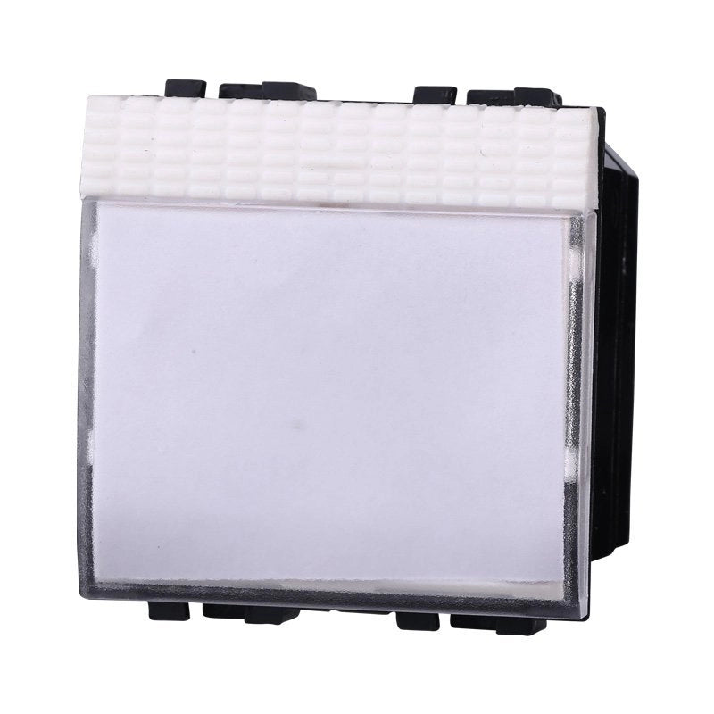 Pulsante Targa Portanome 2P 2M Campanello Colore BIANCO Compatibile Con Bticino Living Light