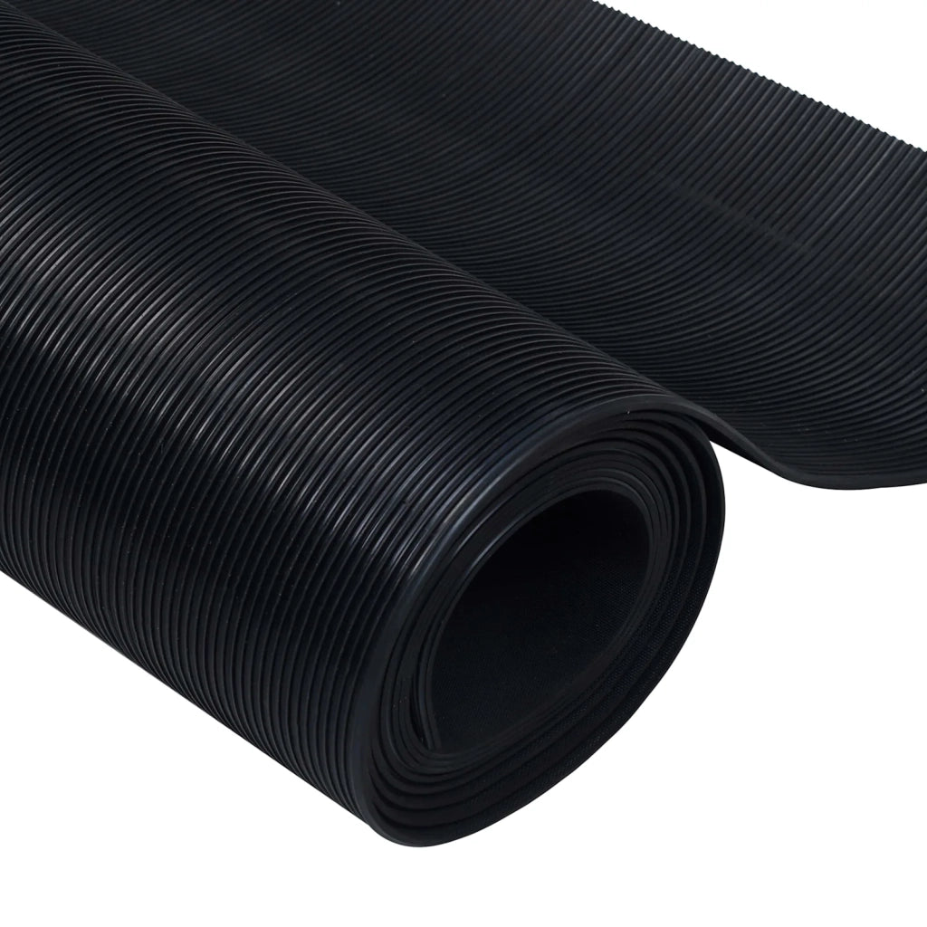 Tappeto per pavimento Nero 1 x 5 m Gomma
