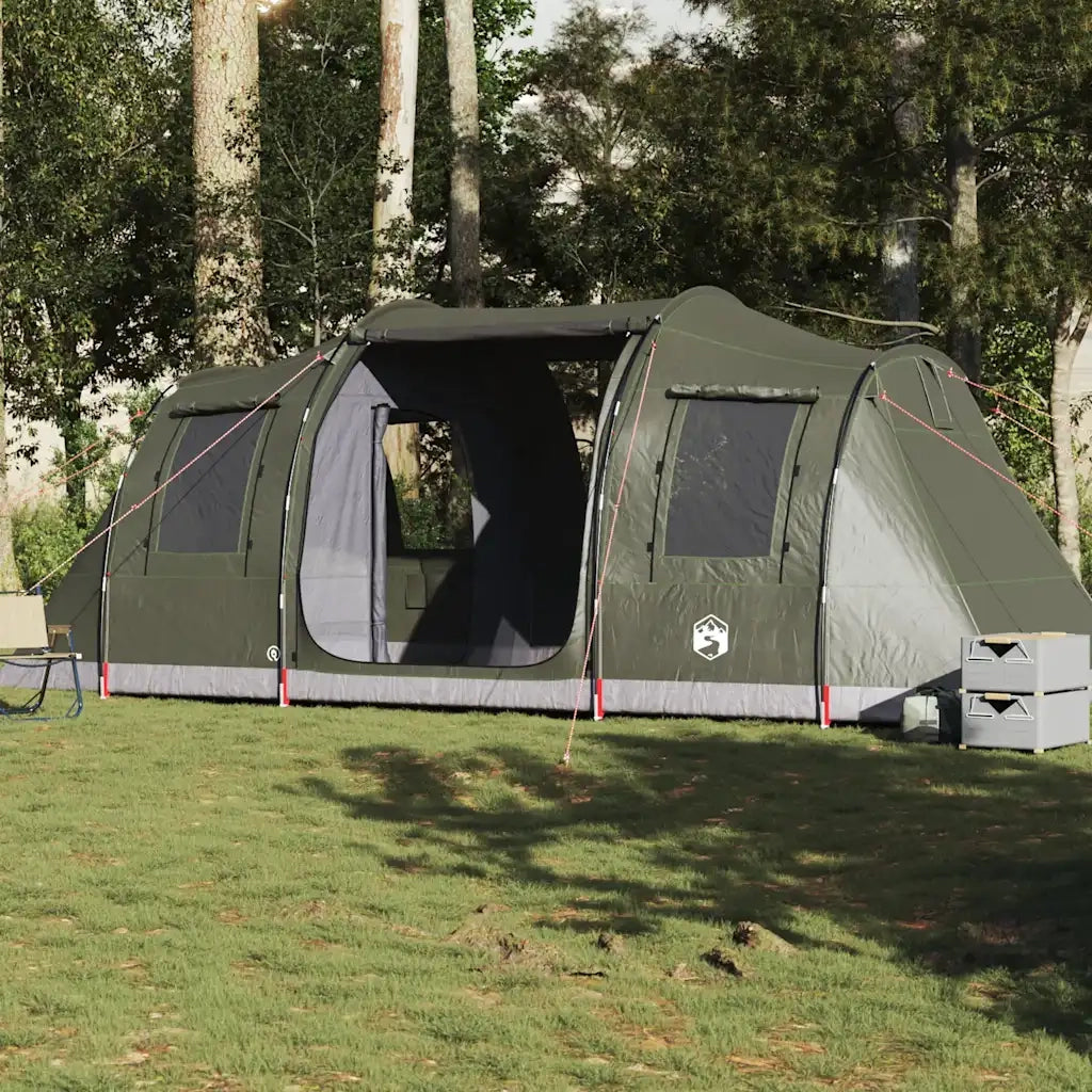 Tenda da Campeggio a Tunnel 4 Persone Verde Oliva Impermeabile 4009413