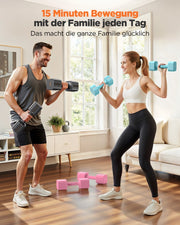 Set Manubri Regolabili 5-in-1 ¨C Xylo ¨C 9 kg, 2 Pezzi per Home Gym e Allenamento Esterno