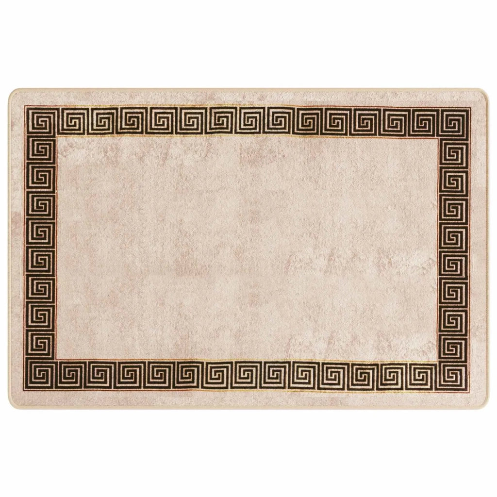 Runner Tappeto MARSA Nero 100 x 150 cm Poliestere e PVC