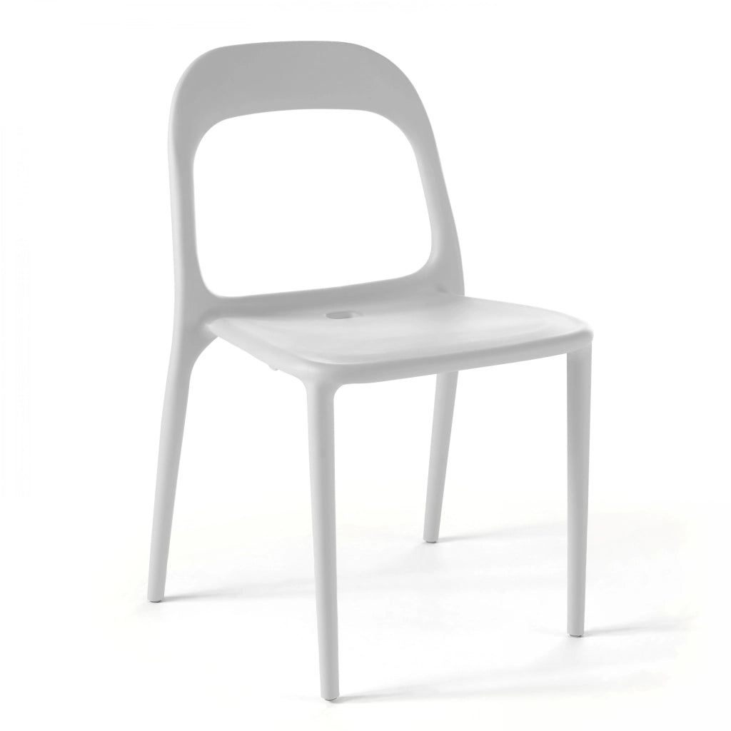 Oviala - Sedia in plastica bianca