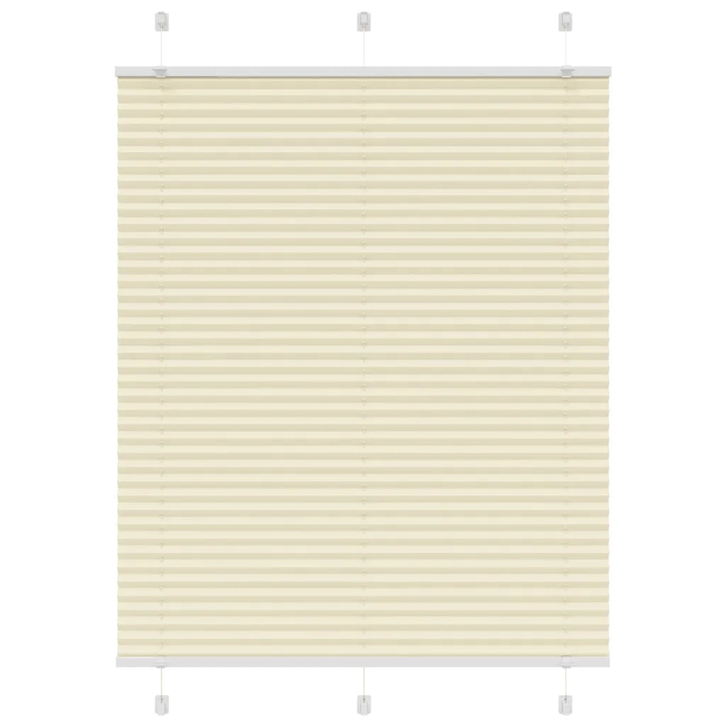 Tenda Plissettata Crema 110x100 cm Larghezza Tessuto 109,4 cm