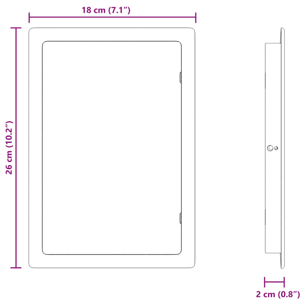 Pannelli di Accesso 2 pz Bianco col.brown+ tetto anthra, tubo grigio scuro come campione e link plastica ABS