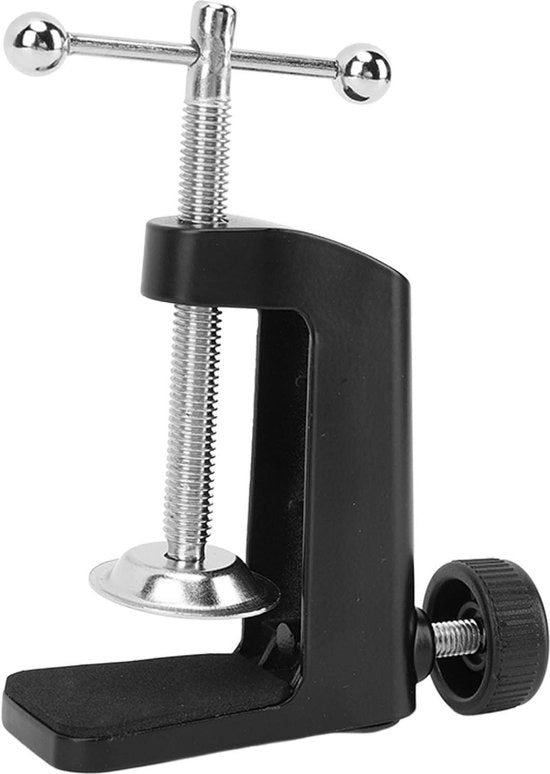 Fermooggetto in Alluminio Nero 24 Pollici 61 mm - Fermooggetto Universale per Lampada da Scrivania - Fermooggetto per Lampada da Scrivania.