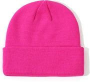 Cappelli per bambini - cappello per bambini maschi e femmine - cappelli di lana caldi per bambini - cappelli per bambini all'aperto - adatti per bambini di 2-6 anni - rosa rosso - 19*18cm