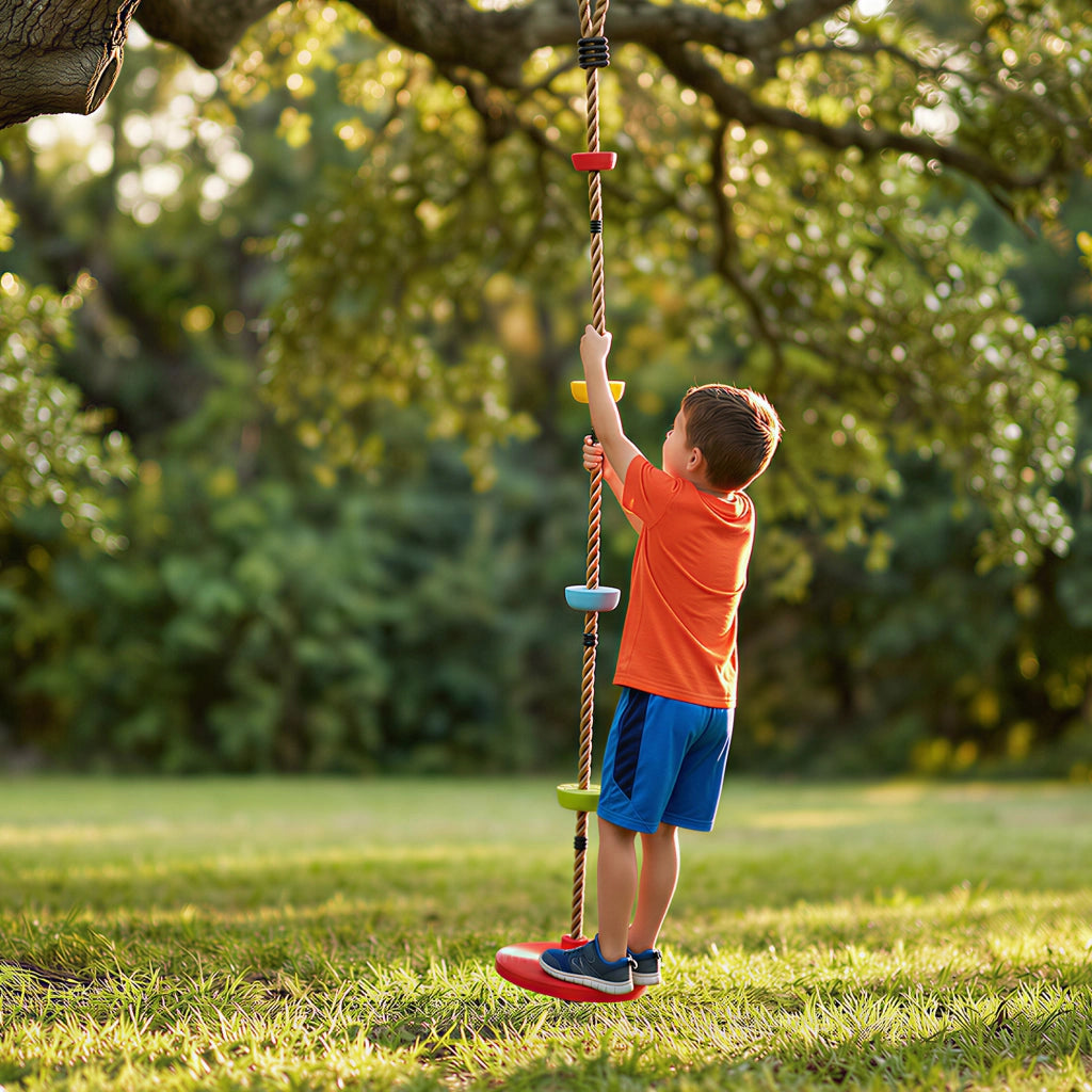 Altalena per bambini con piattaforma ¨C zephmum ¨C Rosso