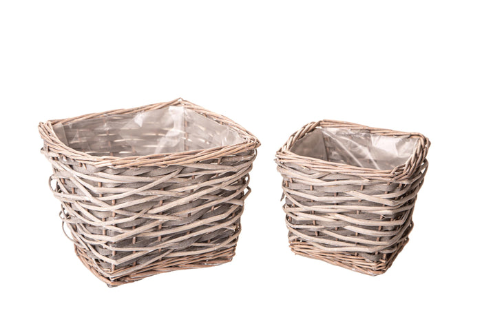 Set 4 Cesti 24 H 18 cm Rettangolare