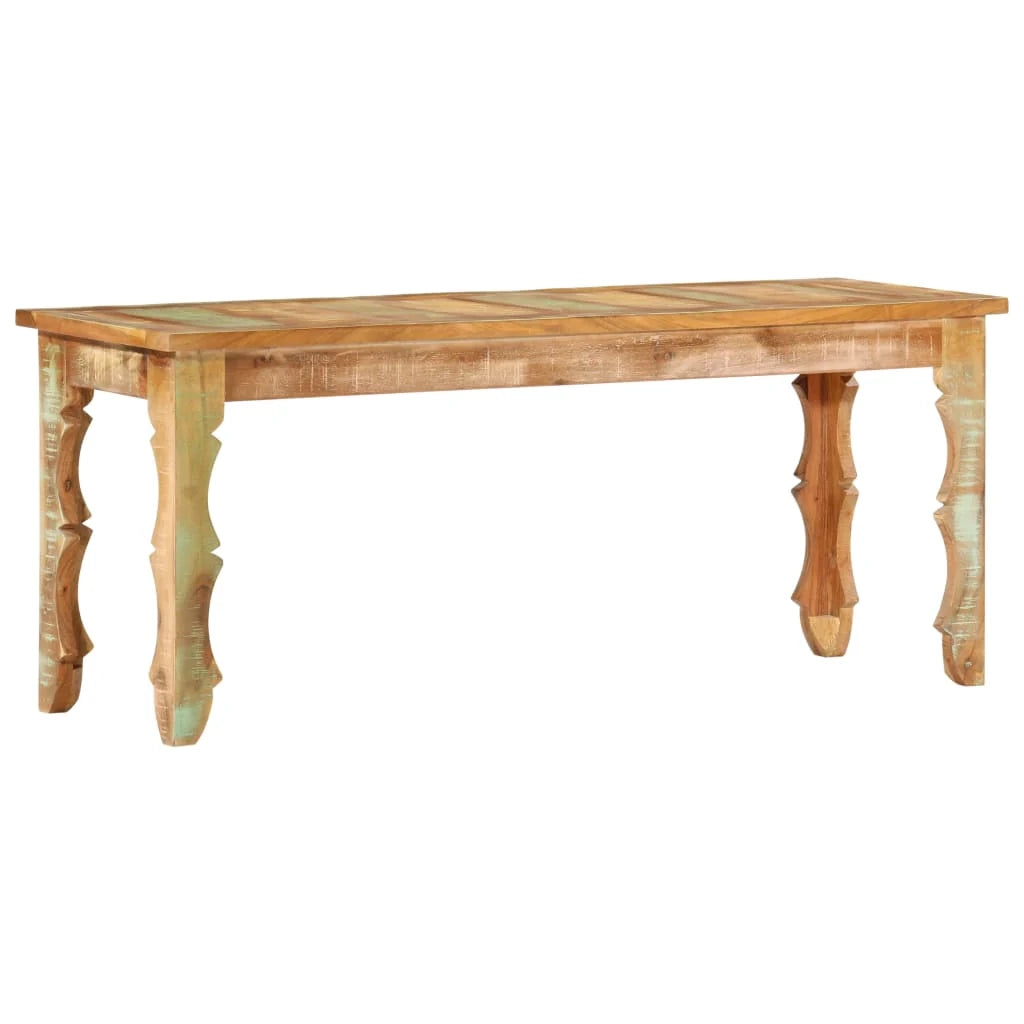 Panca 110 x 35 x 45 cm in legno massello di recupero 02_0011014