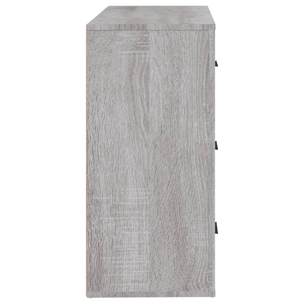 Buffet credenza cassettiera armadio mobile contenitore organizer cucina soggiorno Sonoma 80 x 33 x 70 cm legno ingegnerizzato grigio 02_0036534