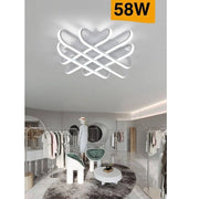 Trade Shop - Plafoniera Da Soffitto Led 58 W Lampadario Moderno Luce 6500k 4000k 3000k C41-b - -bianco Freddo      -