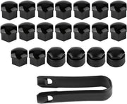 Set di 20 giunti universali 17 mm con giunti e strumento di rimozione per auto e veicoli - nero