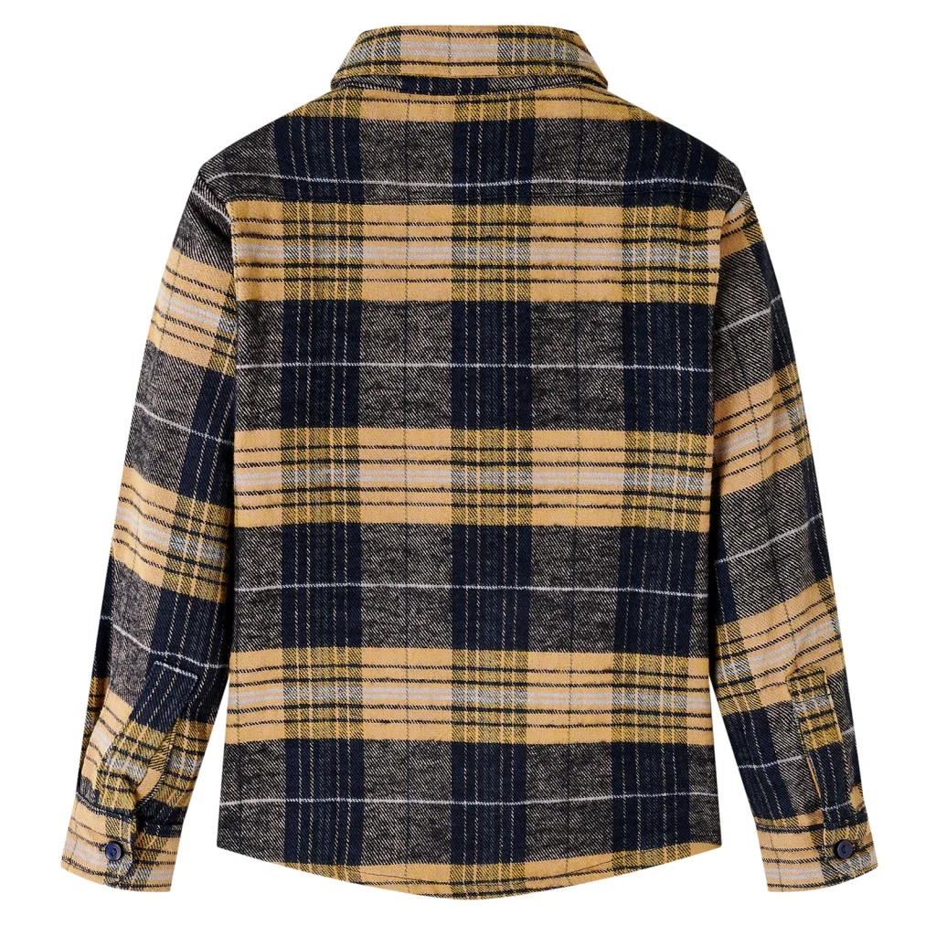 Camicia a Quadri da Bambino Gialla e Nera 128cod mxl 132545