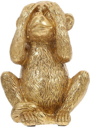 Tre Figurine di Scimmie con 3 Auto giocattolo, decorazione da ufficio, animale decorativo, display, set artigiano, cera.