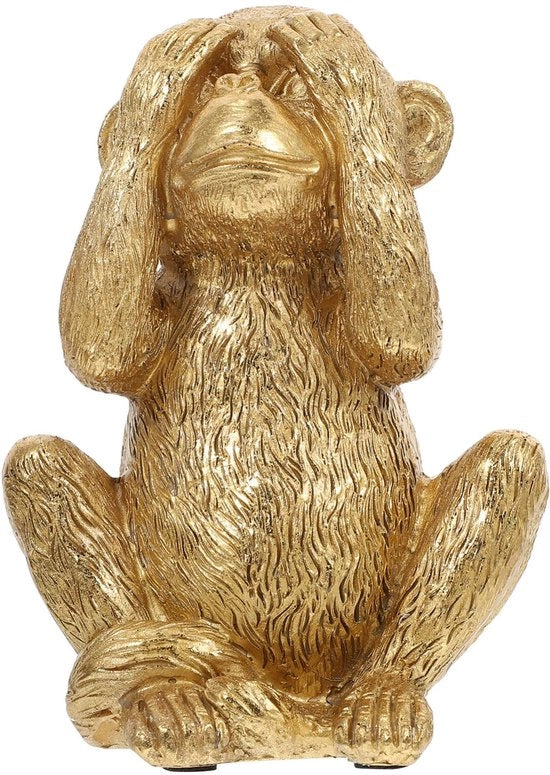 Tre Figurine di Scimmie con 3 Auto giocattolo, decorazione da ufficio, animale decorativo, display, set artigiano, cera.
