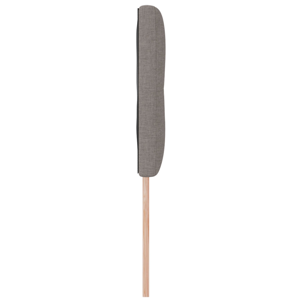 Testata LED Tortora con Pulsanti 160 cm Tessuto