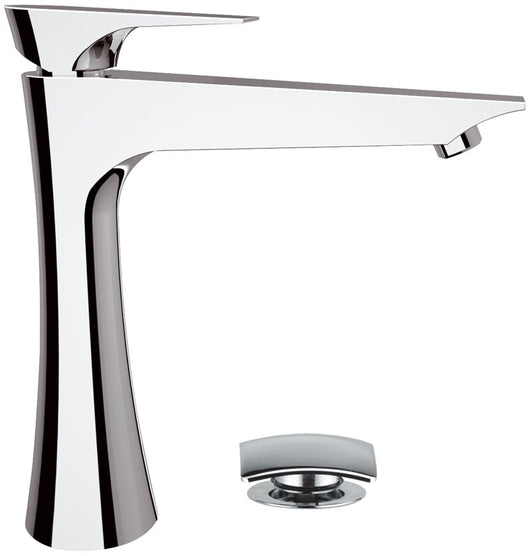 Rubinetto lavabo alto daniel serie diva con piletta click-clack