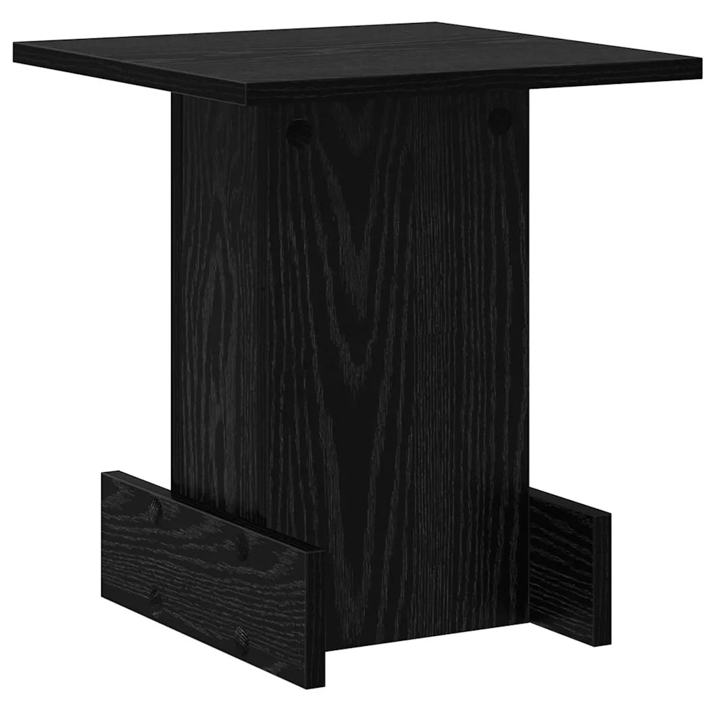 Tavolino Rovere Nero 35,5 x 35 x 40 cm Legno ingegnerizzato 891209
