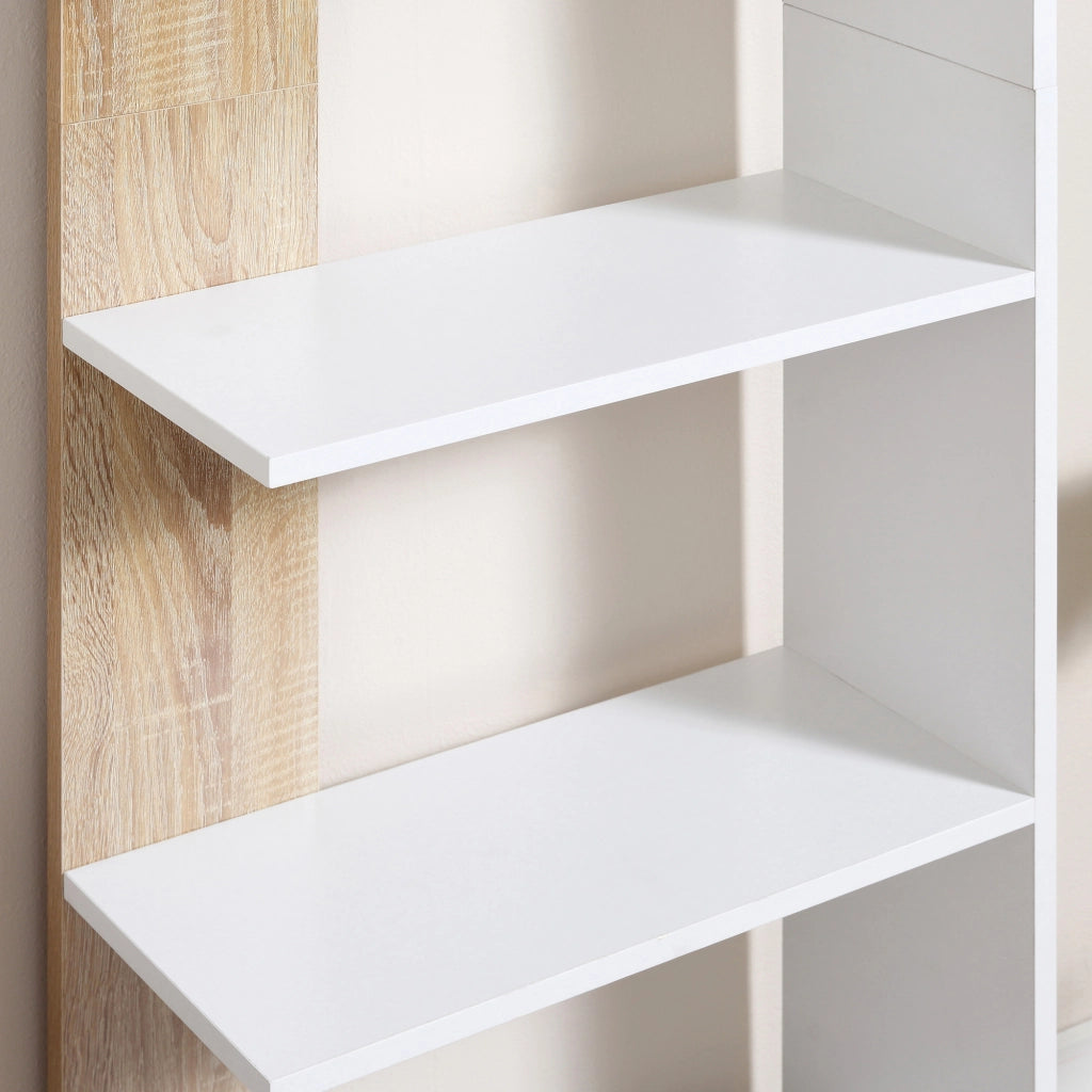 Libreria con Ripiani ¨C zephmum ¨C Bianco Rovere 45x21x170 cm