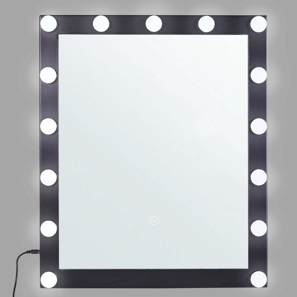 Specchio a LED da parete bianco 50 x 60 cm in stile moderno bagno soggiorno