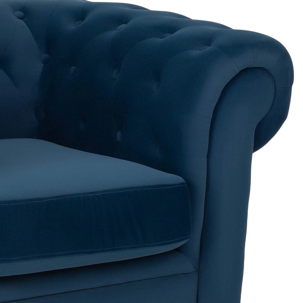 Poltrona blu navy 110x81x77h cm