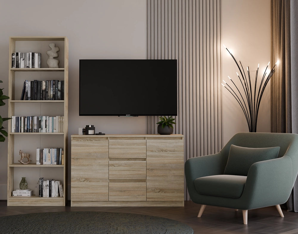 Cassettiera MALWA 2d3s rovere sonoma per camera e soggiorno