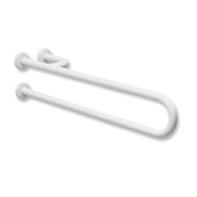 Barra di sostegno fissa per bagno disabili (con rinforzo) - Lunghezza: 85 cm (rinforzo a destra)