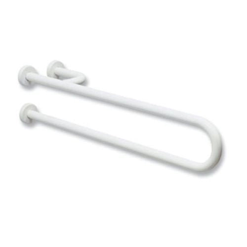Barra di sostegno fissa per bagno disabili (con rinforzo) - Lunghezza: 85 cm (rinforzo a destra)
