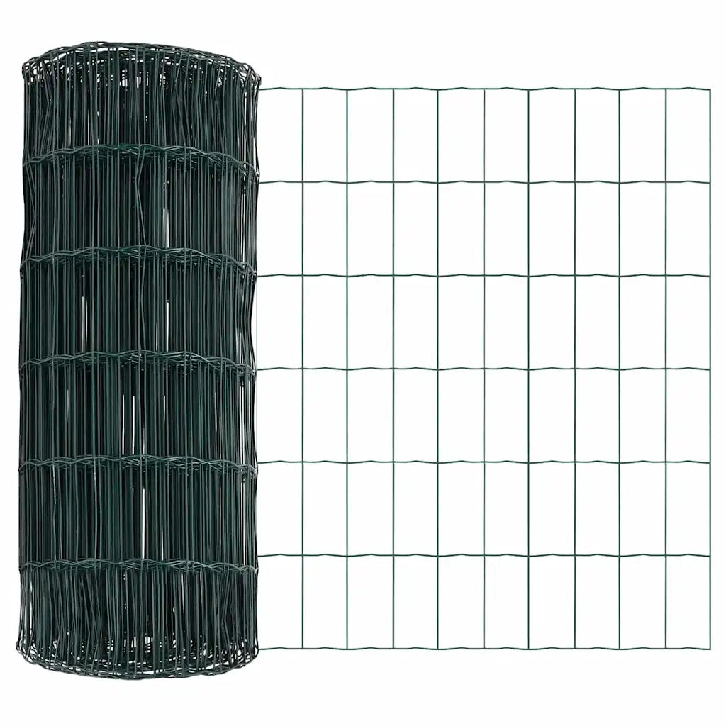 Recinzione con Posto Verde 0,4 x 50 m Acciaio e PVC