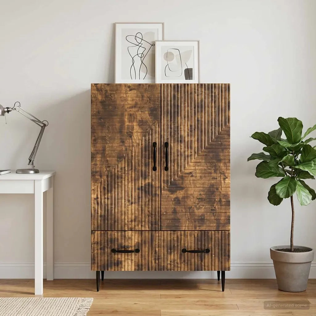 Credenza Rovere Fumo 66 x 34,5 x 95 cm Legno ingegnerizzato 894900