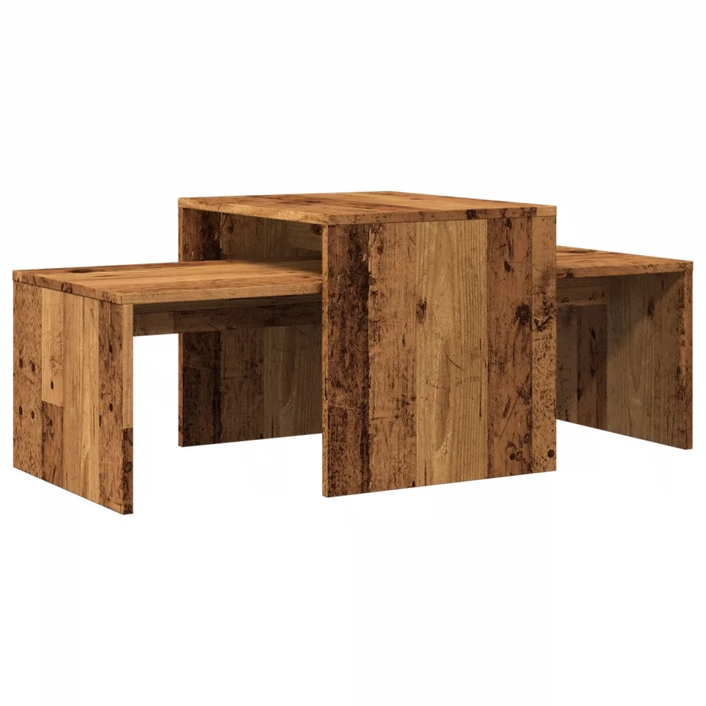 Tavolino da Salotto Legno Vecchio 100x48x40 cm in Truciolato 856054