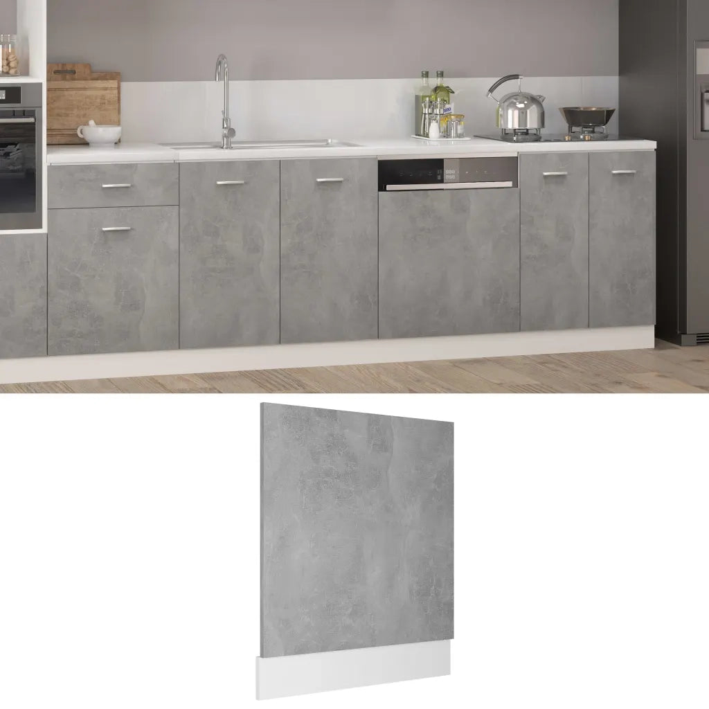 Pannello Lavastoviglie ¡°Lyon¡± Grigio Cemento 59,5x3x67 cm
