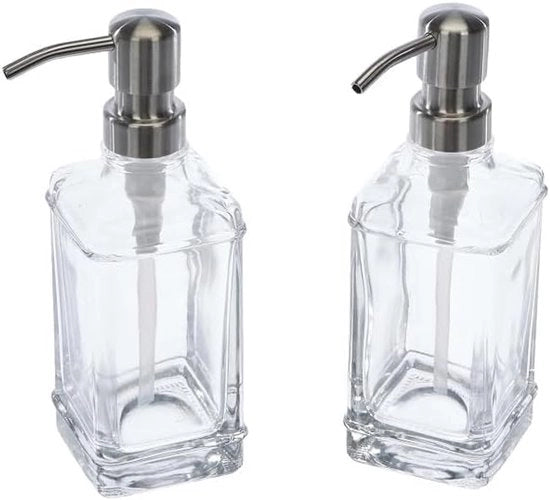 Pompa di acqua senza gocce - Dispensatore di sapone manuale - 2 pezzi - 350 ml