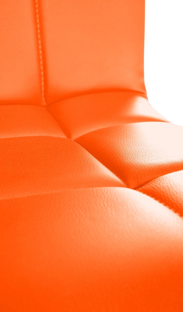 Sedia lounge Palma V2 in similpelle arancione