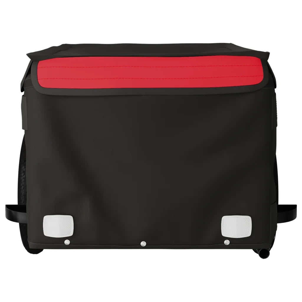 Rimorchio da Bici Nero e Rosso 30 kg in Ferro CFW6687605
