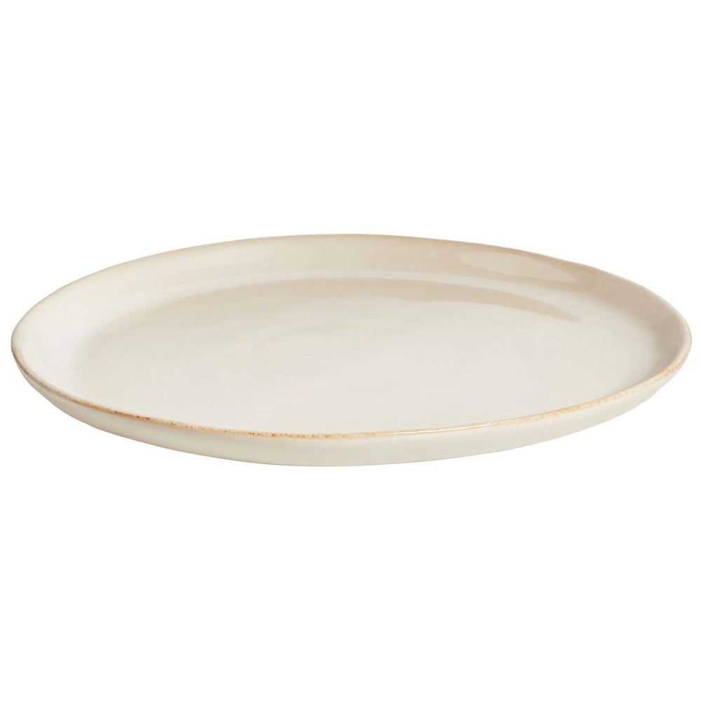 Set di 12 stoviglie in gres caolino fatto a mano con smalto reattivo Finitura Beige chiaro Cucina Sala da pranzo