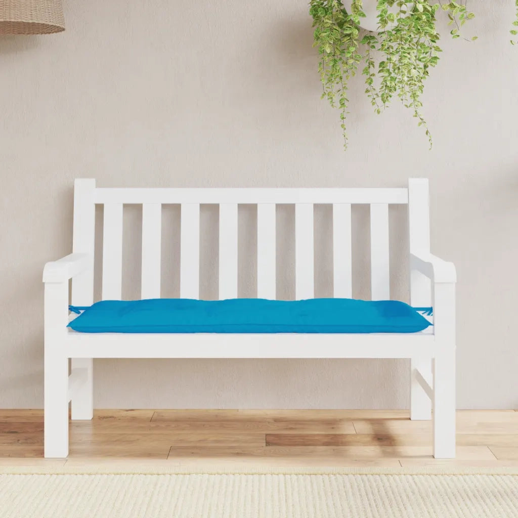 Cuscino per Panca Azzurro 120x50x7 cm in Tessuto Oxford 361587