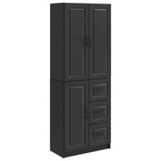 Set di armadi 2 pcs Nero Legno ingegnerizzato 3416980